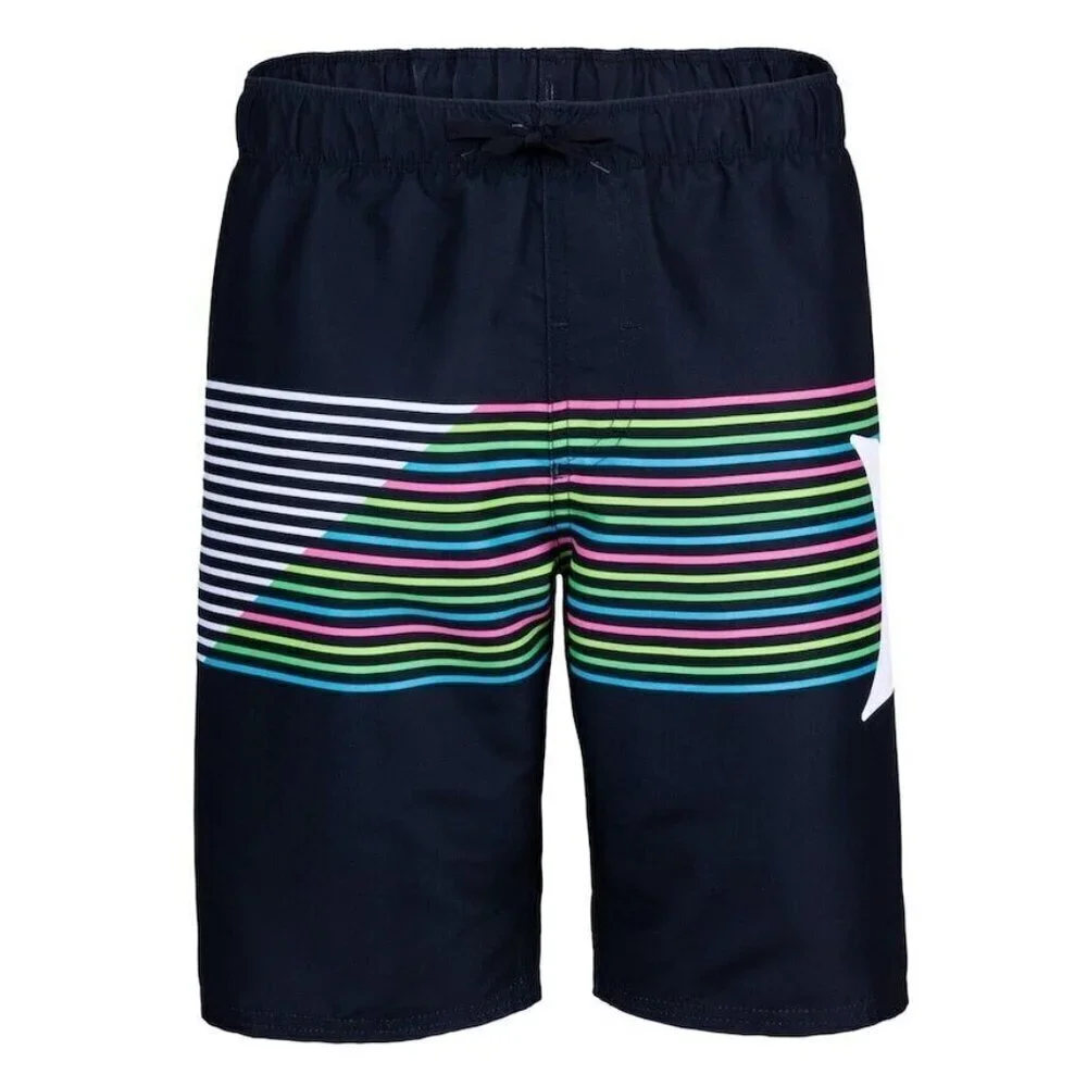 Hurley Kids Slash Pull-on Boardshorts (Big Kids) (Black) Boy's Swim size small